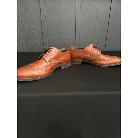 Cole Haan Watson Wingtip Oxford Brown Leather Dress Shoes C25458 Size 9.5 main image 9